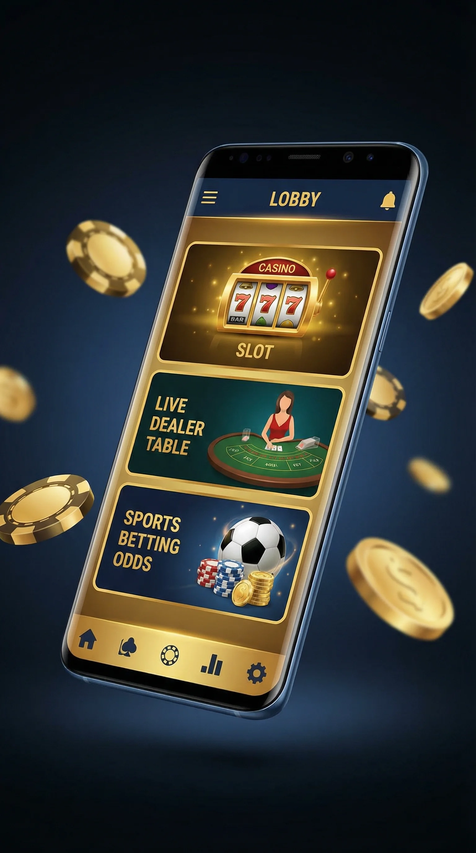 金沙娱乐手机APP界面展示